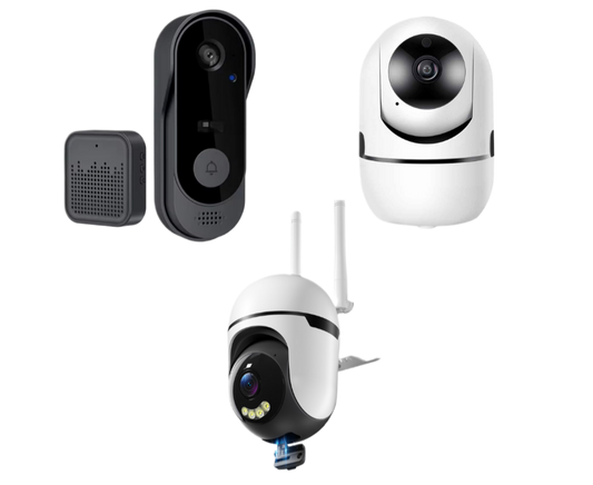 Indoor Cam Pro + ProGuard Outdoor Cam + Smart video Doorbell Pro ( save 44,9 $ )