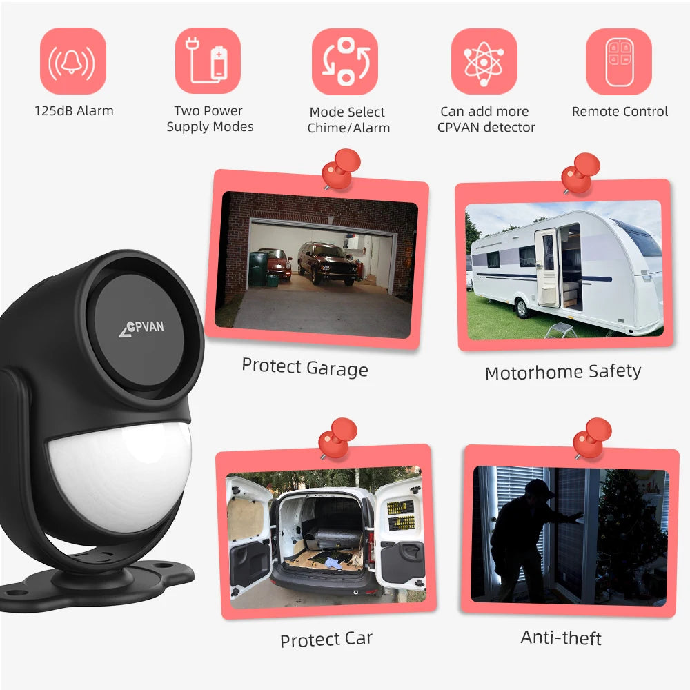 OWL Wireless Motion Alarm – 125dB Security Siren